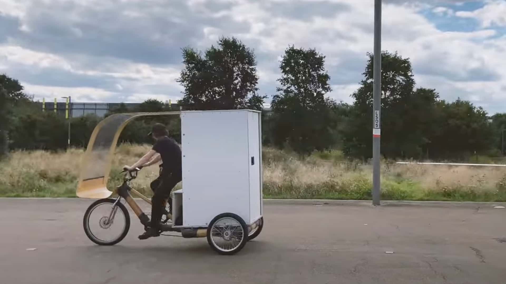 check out bamboo bicycle club’s unique e-cargo bike