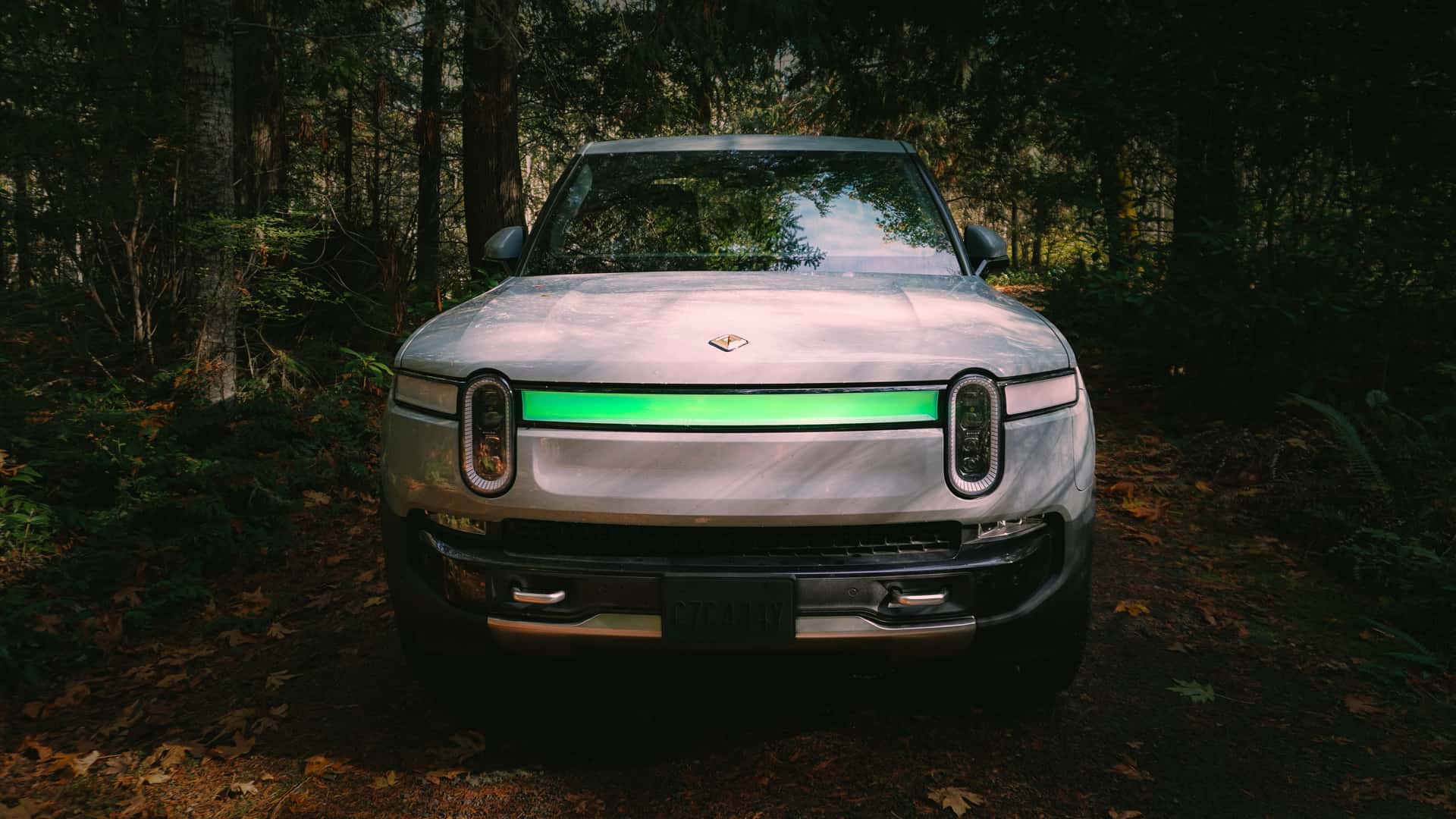 rivian halloween software update turns pedestrians into zombies and witches
