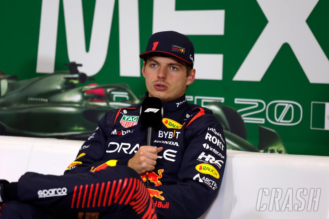 max verstappen gives honest reaction to red bull f1 teammate sergio perez’s dramatic mexico city gp crash