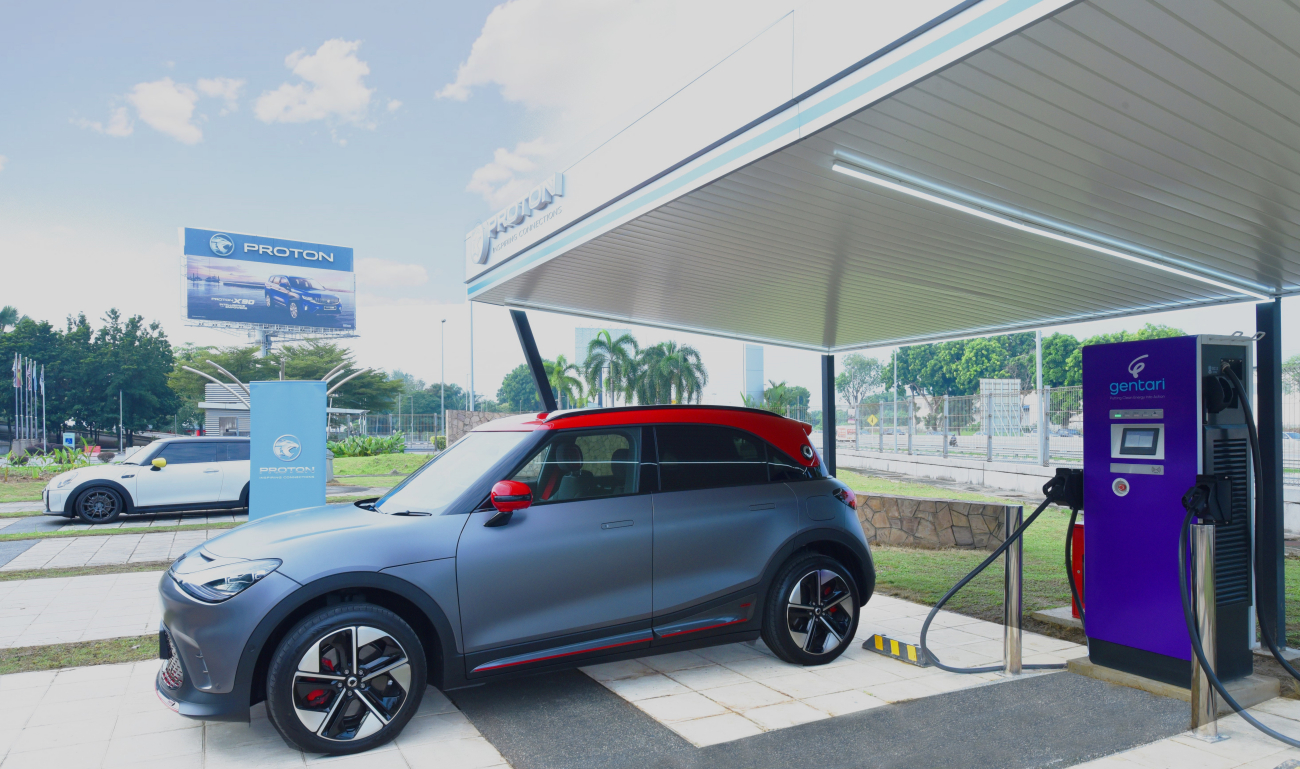 charging network, gentari, gentari green mobility sdn bhd, malaysia, pro-net, proton, smart, proton offers gentari dc fast charger at centre of excellence