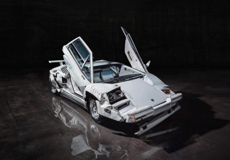wrecked lamborghini countach from “’wolf of wall steet’ heads to auction, expected to fetch $2m