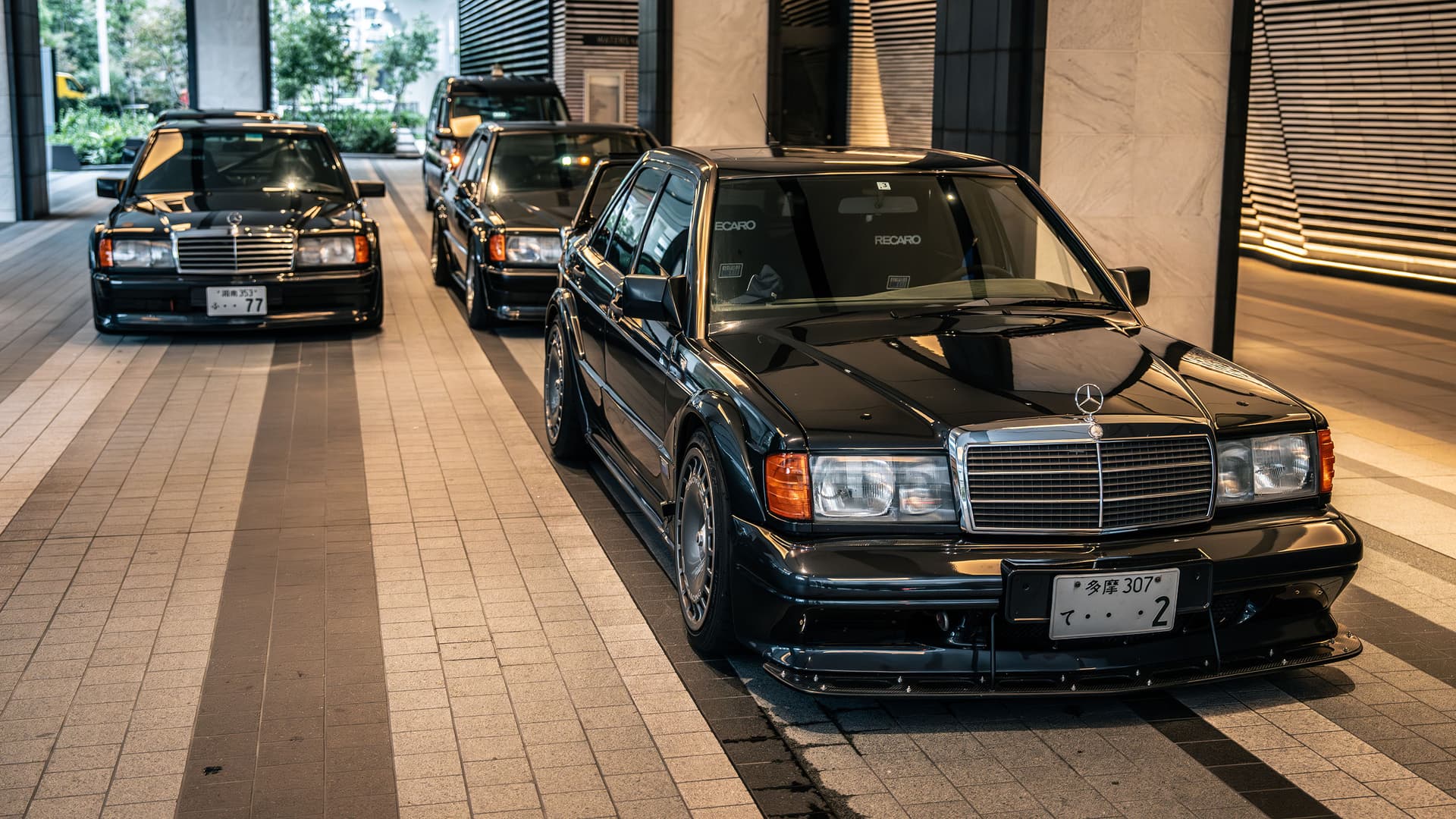 w201, 190e, 2.5-16, 2.3-16, mercedes, amg, mercedes-benz, cosworth, singapore, tokyo, daimler, amg, mercedes-benz, mercedes, motorsports, mercedes-amg, one night in tokyo with mick schumacher and a mercedes w201 190e evo ii