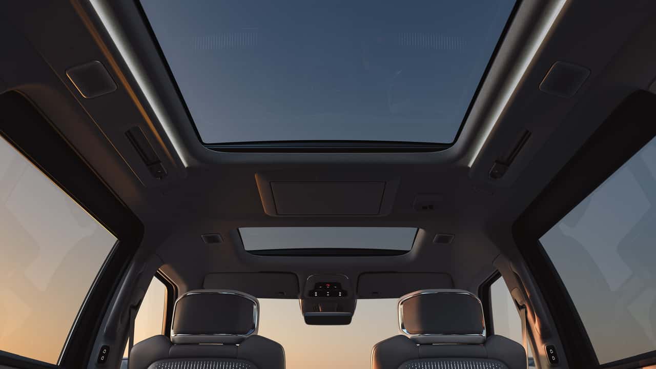 peek inside the volvo em90 minivan, the “scandinavian living room” on wheels