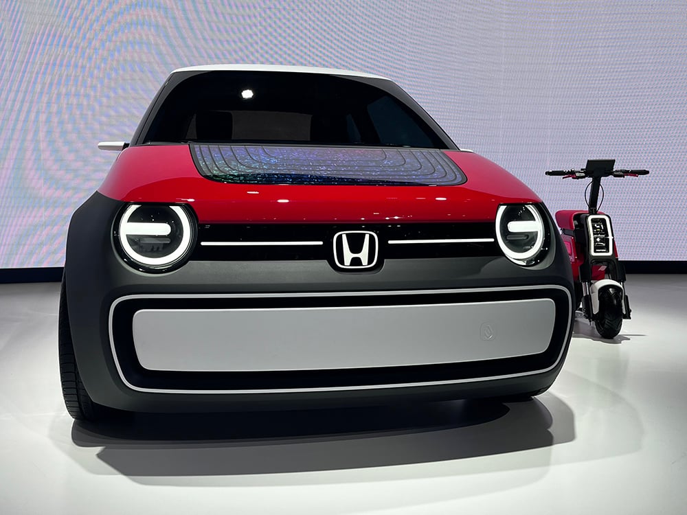 honda has a concept for recycled cars and last-mile bikes
