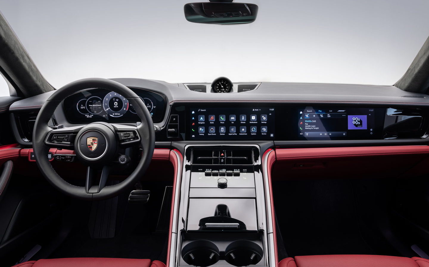 New Porsche Panamera luxury saloon gains the highly digitised interior of the Taycan EV