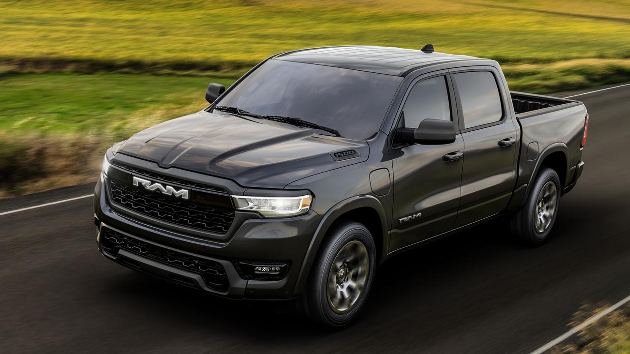 It can tow more than 6000kg., The Ram 1500 Ramcharger has a big battery and a petrol engine to charge it., Technology, Motoring, Motoring News, 2025 Ram 1500 Ramcharger revealed
