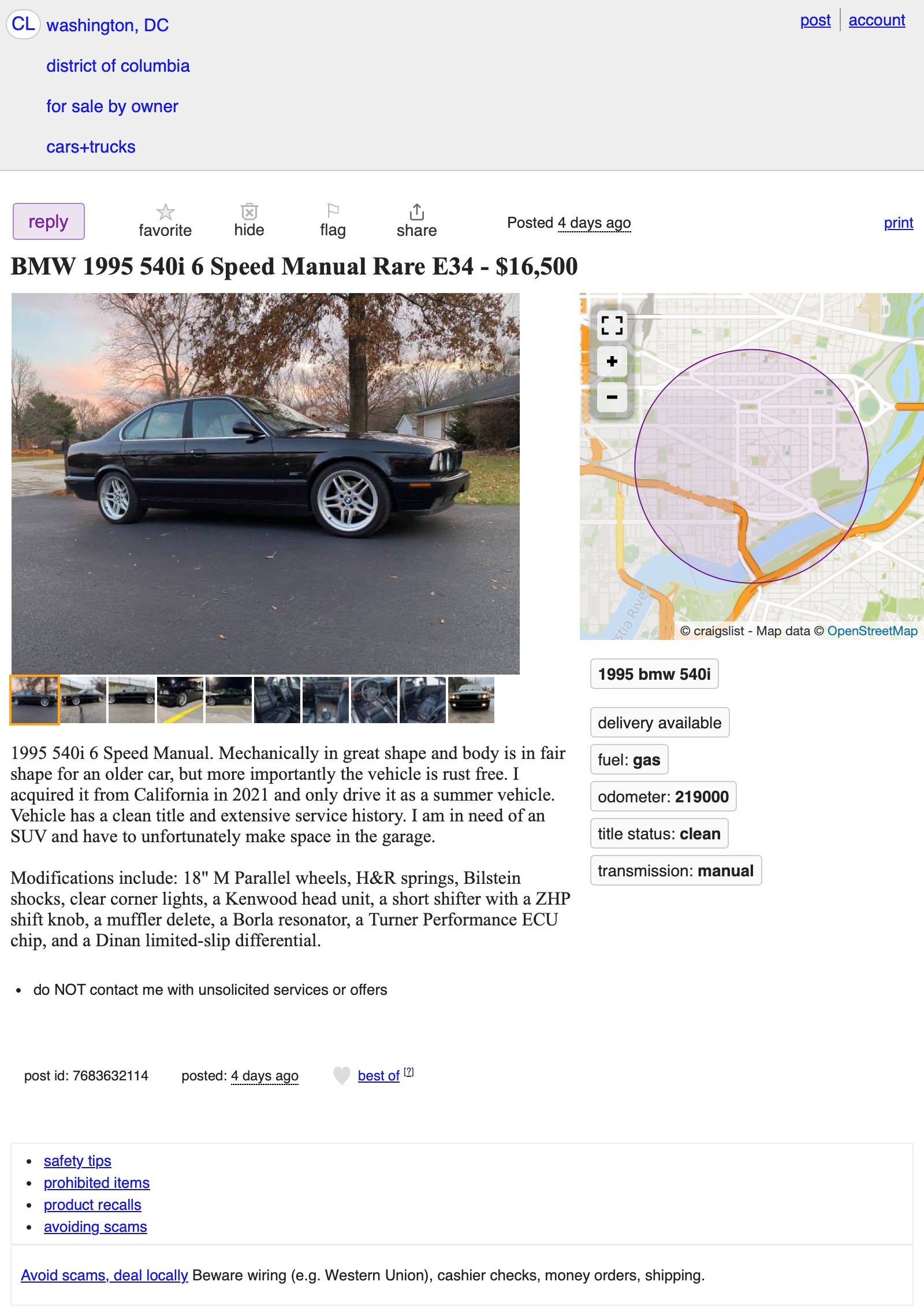 at $16,500, does this 1995 bmw 540i’s manual automatically make it a deal?