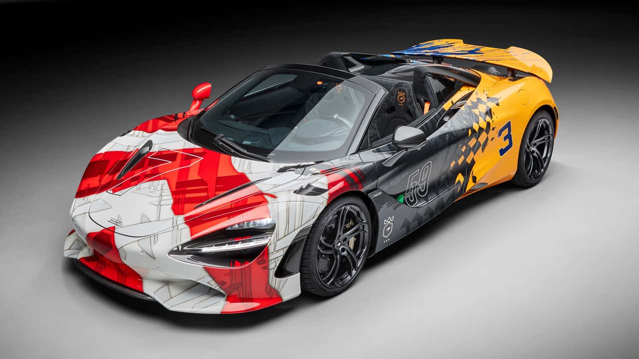 this colorful mclaren 750s by mso pays tribute to racing's triple crown