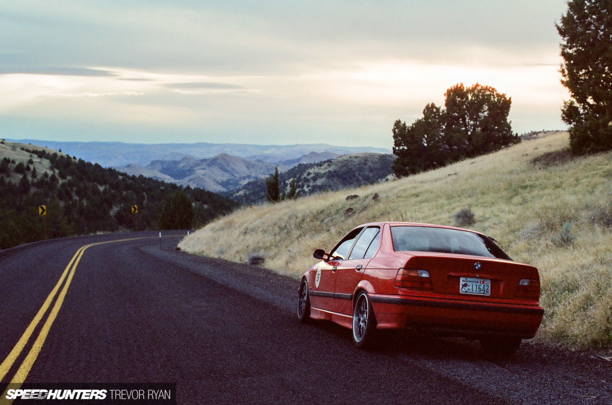 speedhunters project cars, speedhunters garage, sh garage, road trip, rally, project cars, project car, portland, overcrest rally 2023, overcrest rally, oregon, m3, e36, drive, bmw, an analog experience: the overcrest rally in project 345