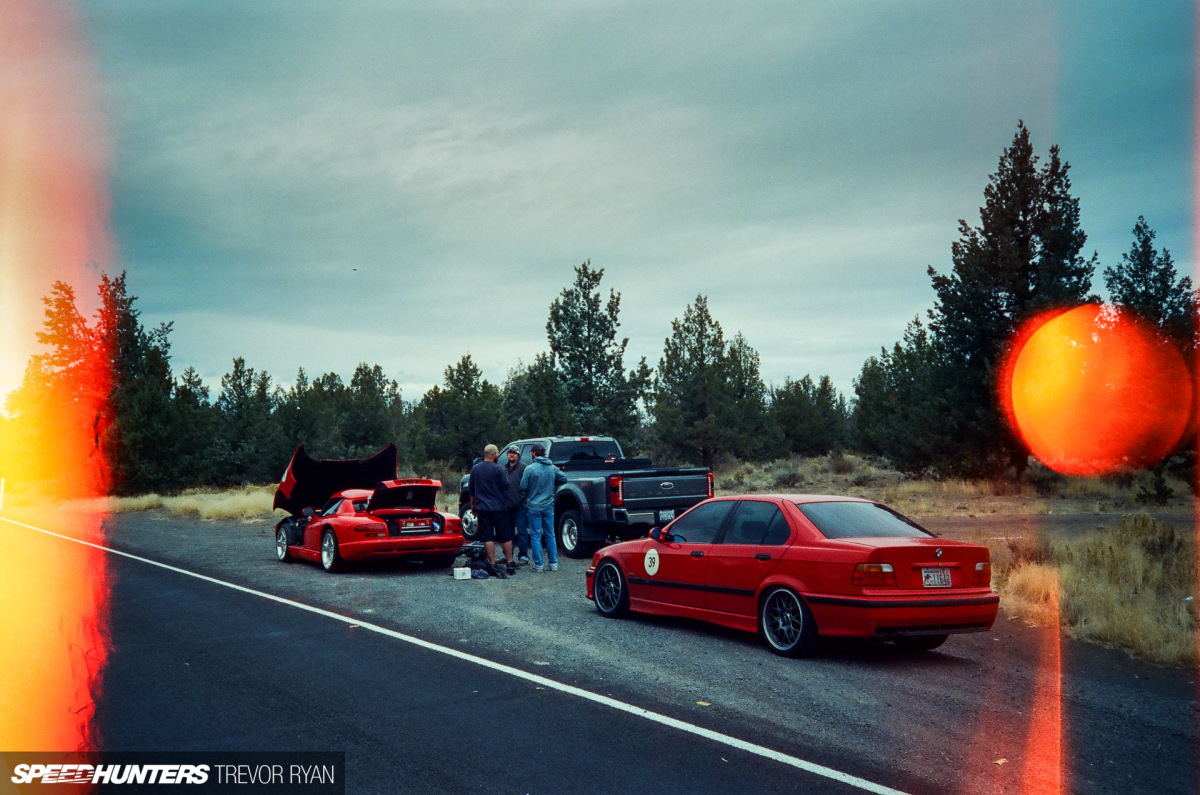 speedhunters project cars, speedhunters garage, sh garage, road trip, rally, project cars, project car, portland, overcrest rally 2023, overcrest rally, oregon, m3, e36, drive, bmw, an analog experience: the overcrest rally in project 345
