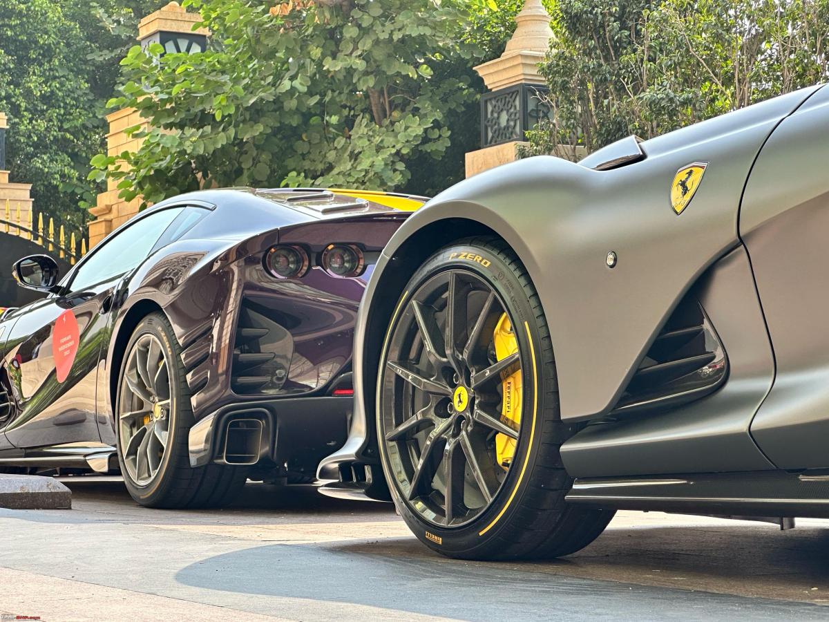 Elusive Ferrari 812 Competizione: Spotted not one but two at an event, Indian, Member Content, Ferrari, Supercars, Event