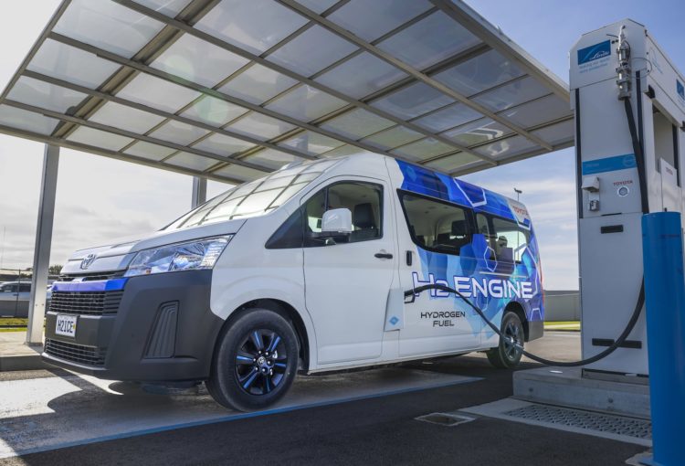 toyota trialing hydrogen hiace, powered by landcruiser 300’s twin-tubo v6