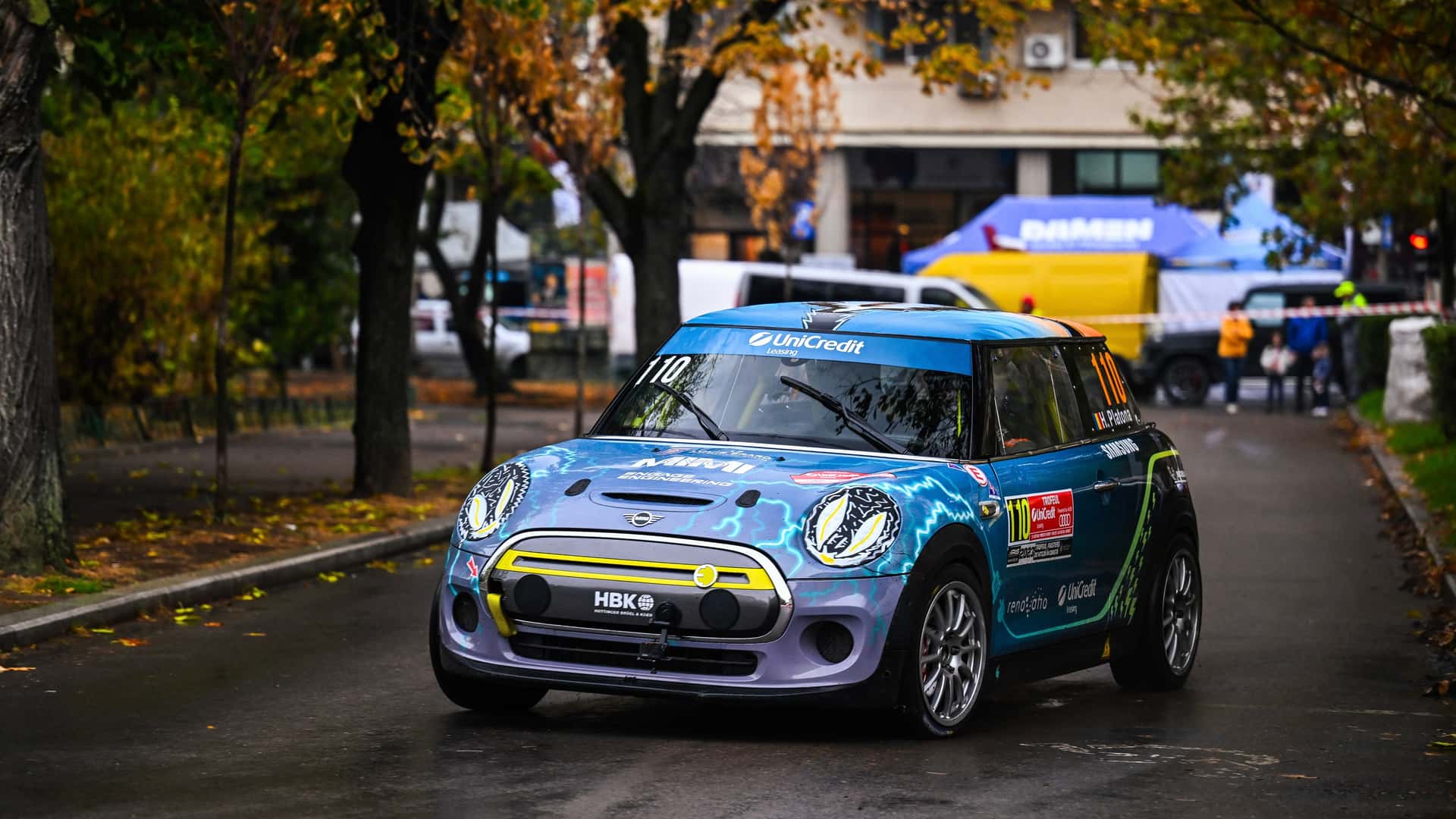 this mostly stock electric mini punched above its weight. it’s now a street rally champion