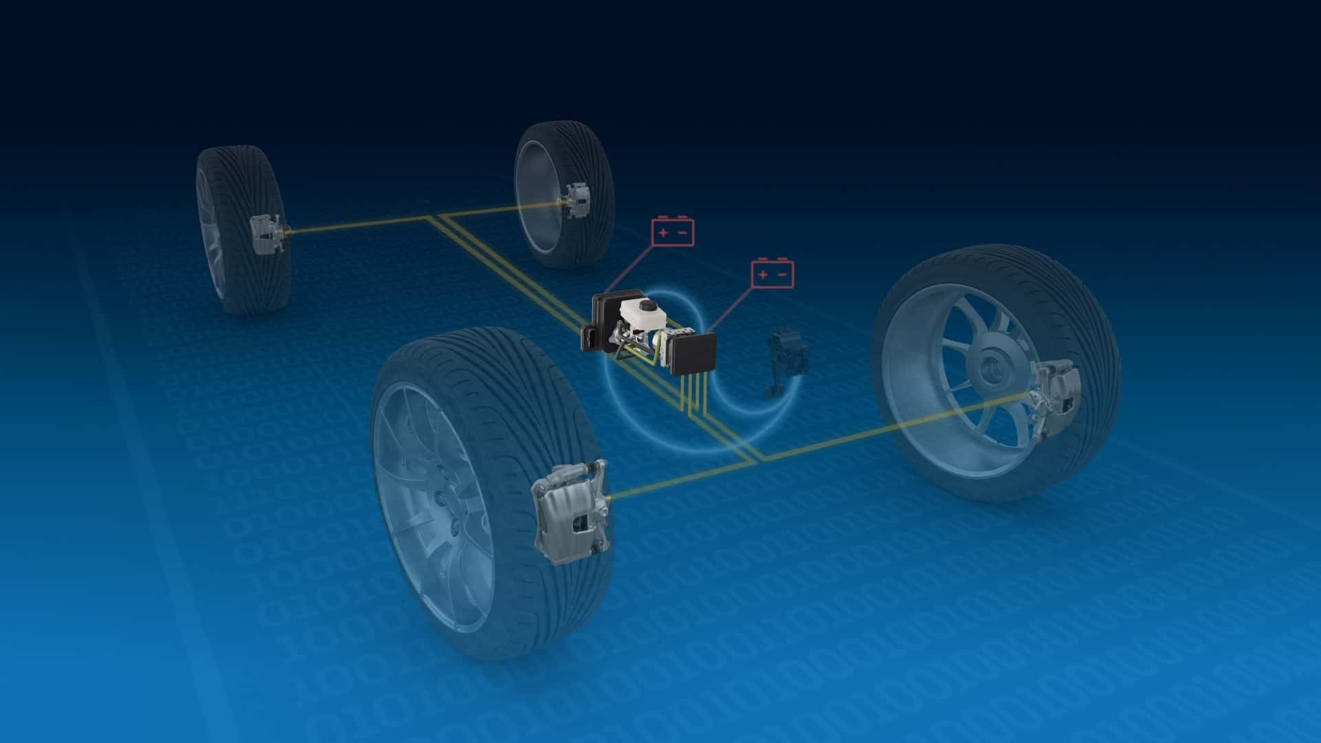 zf's brake-by-wire system never needs brake fluid