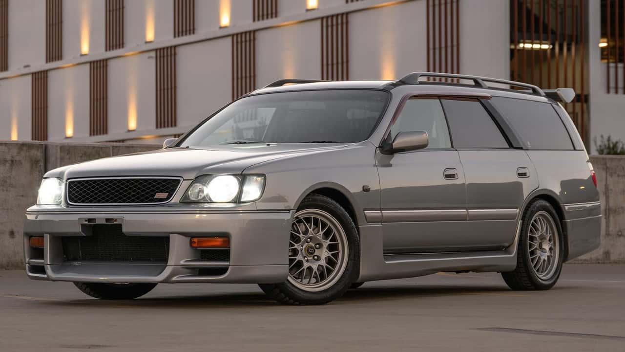 the nissan stagea 260rs autech version is a skyline gt-r wagon