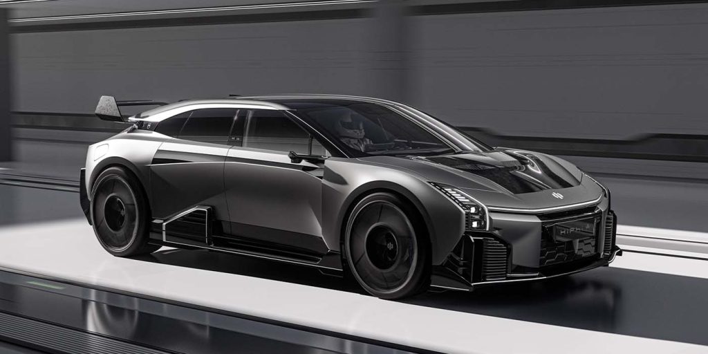 this new hiphi a hypercar is a carbon fiber-clad collaborative ev teasing an awesome future