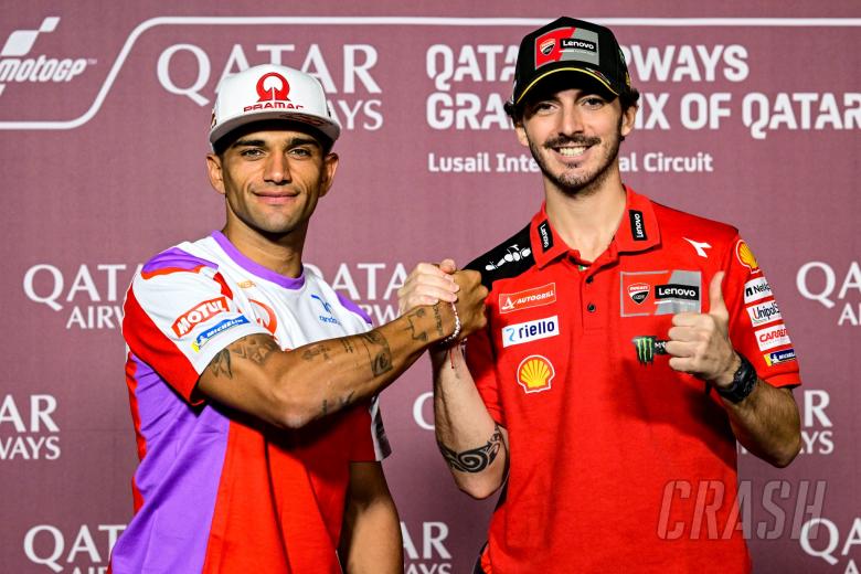 qatar motogp: francesco bagnaia: “maybe it’s time to work with enea in practice”, jorge martin: “i don’t care about 'friends'”