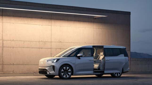 2025 volvo em90 mpv marks the debut of the first volvo minivan