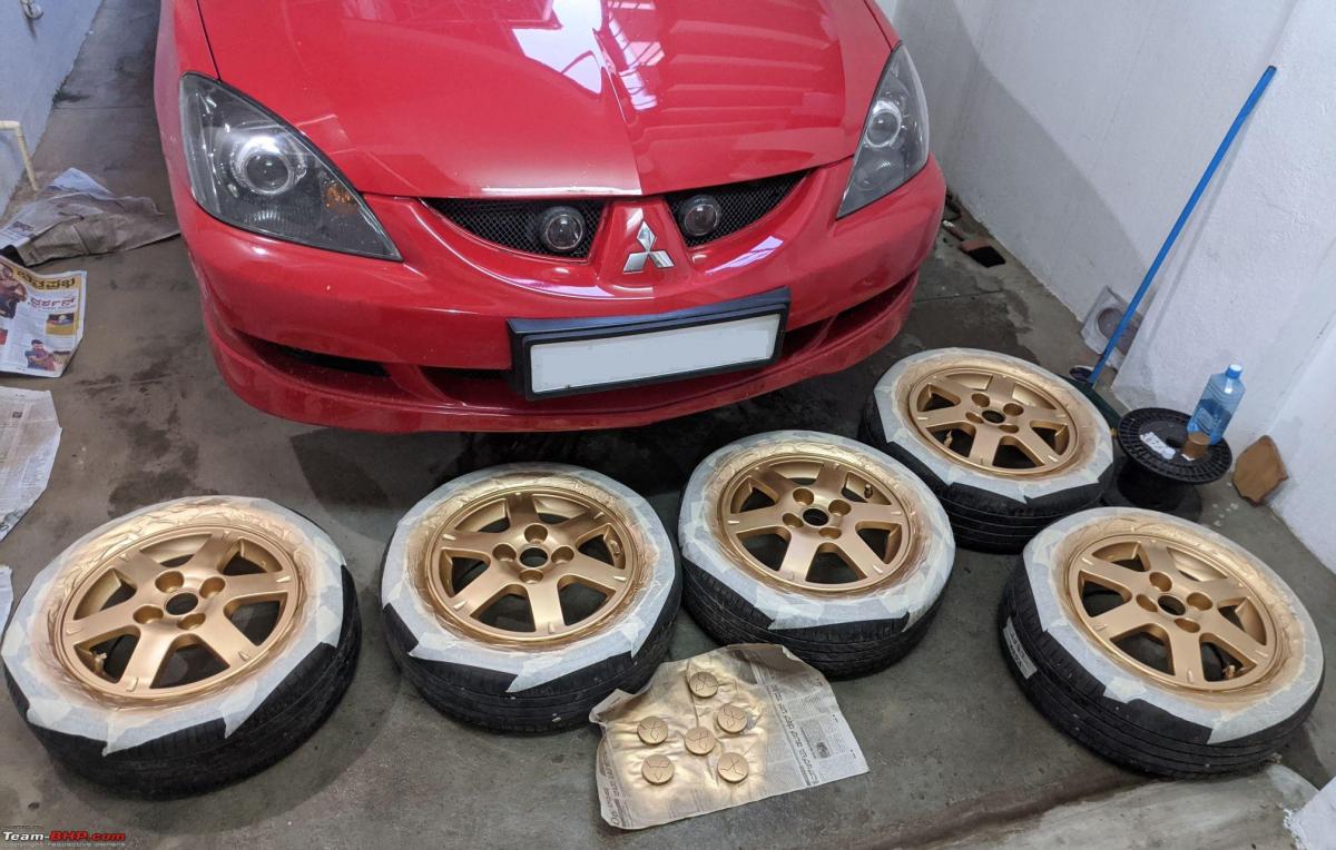My Mitsubishi Cedia: Gold wheels & updates to battery & 4-channel amp, Indian, Member Content, Mitsubishi Cedia, upgrades, Car ownership