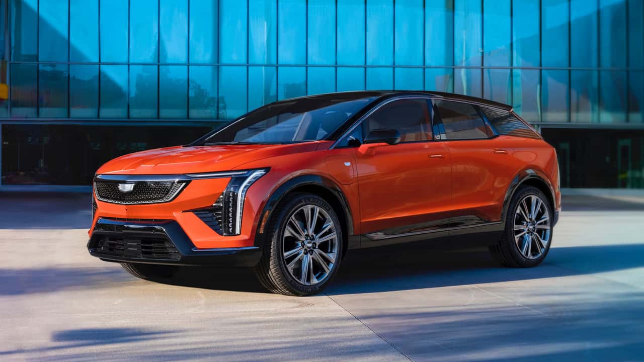 the new cadillac optiq is the brand's smallest ev