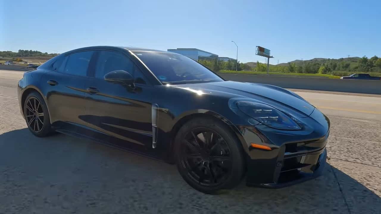 2024 Porsche Panamera screenshot from spy video