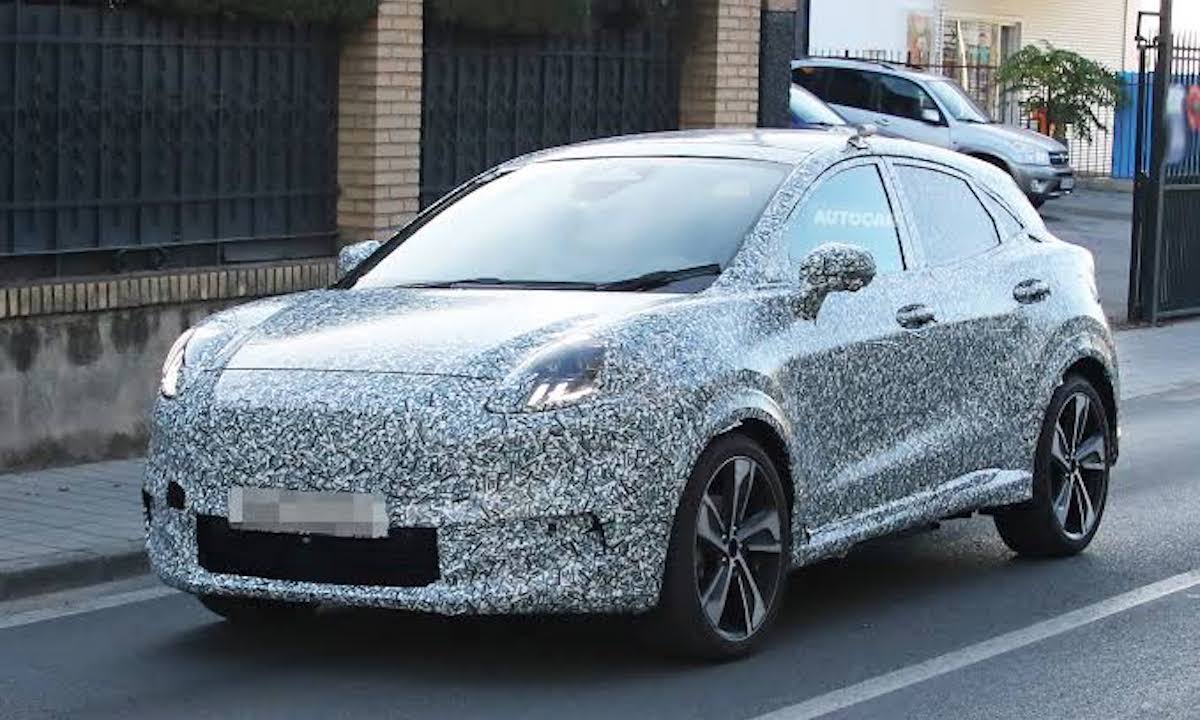 electric ford puma test mule spotted