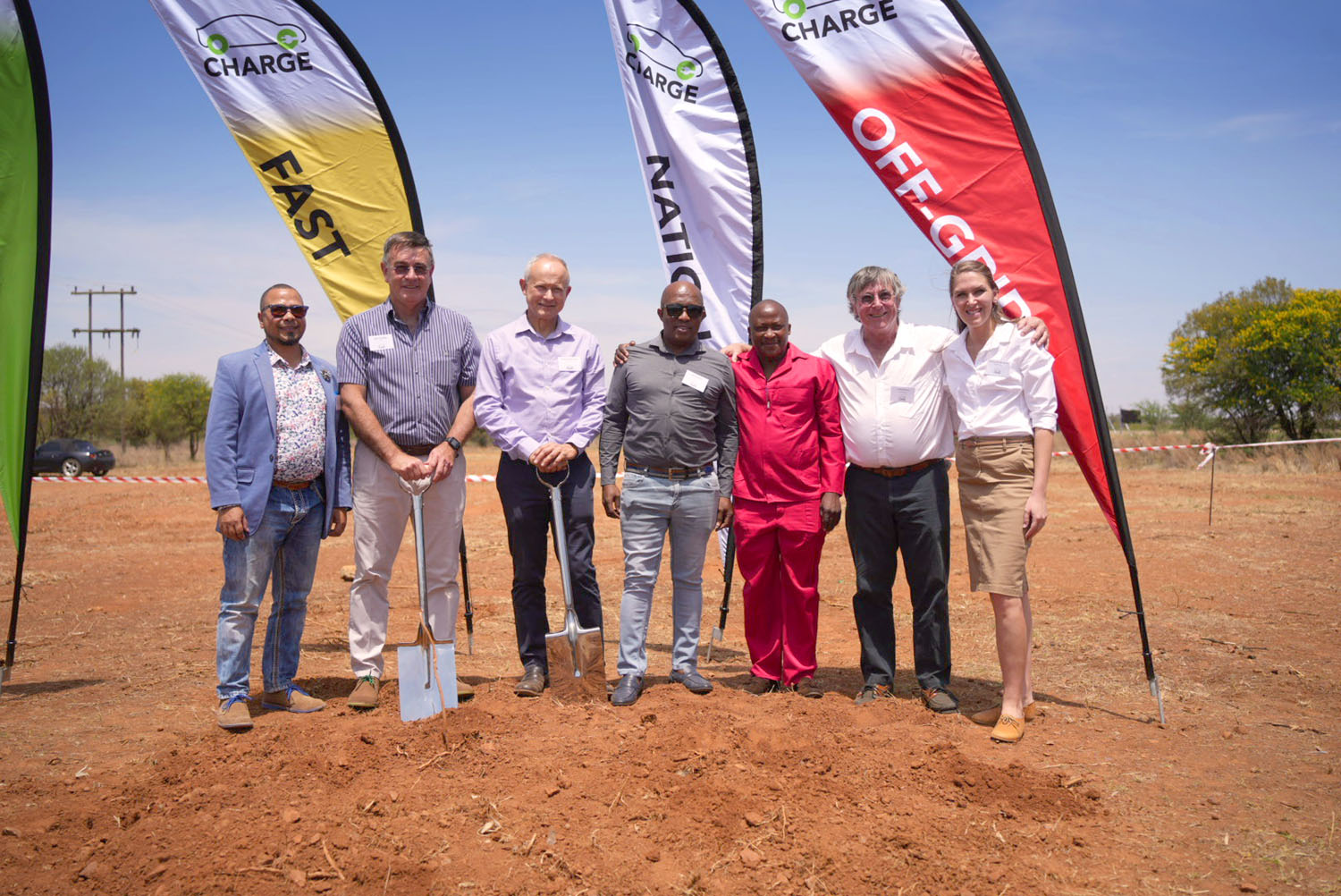 electric cars, zero carbon charge, construction begins on south africa’s first eskom-proof electric-car charger – with 119 more to come