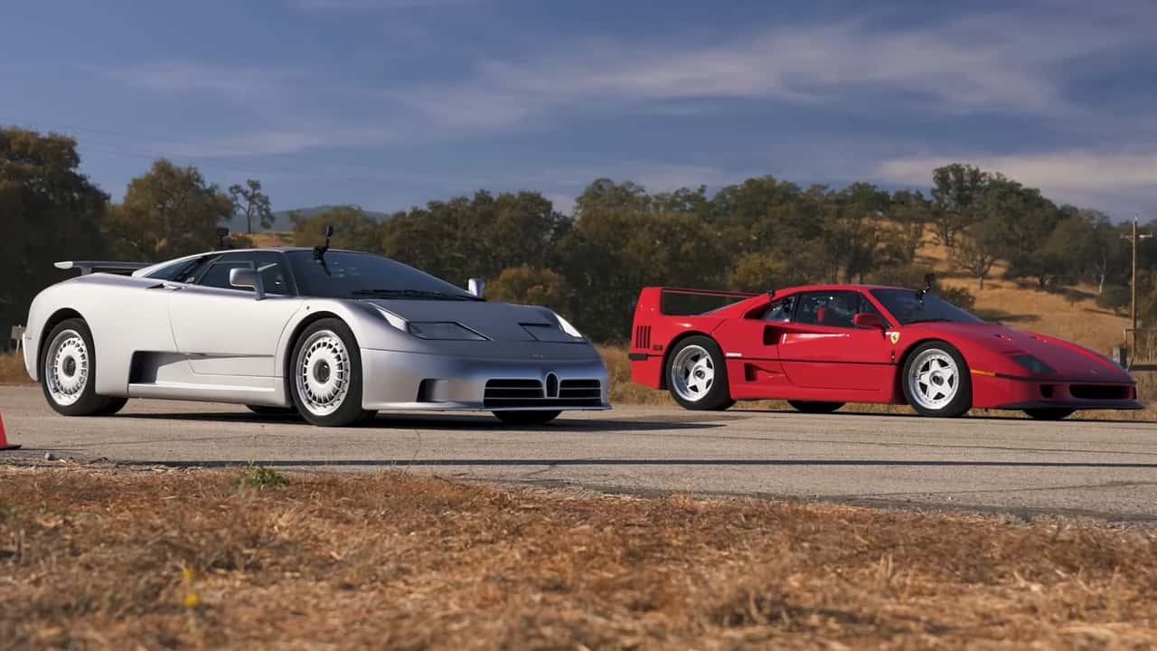 Bugatti EB110 vs Ferrari F40