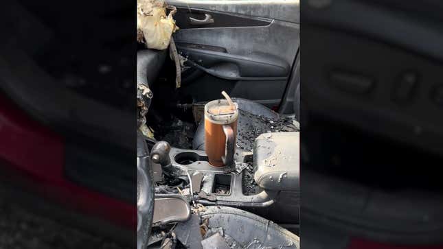 a stanley tumbler kept its ice cool during a car fire, now the company wants to replace the car