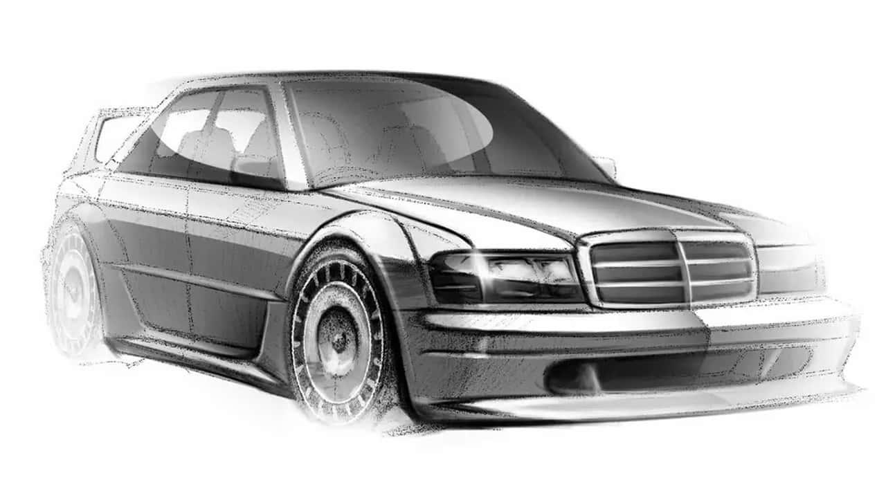 this is the mercedes-benz 190e evo ii for the 21st century