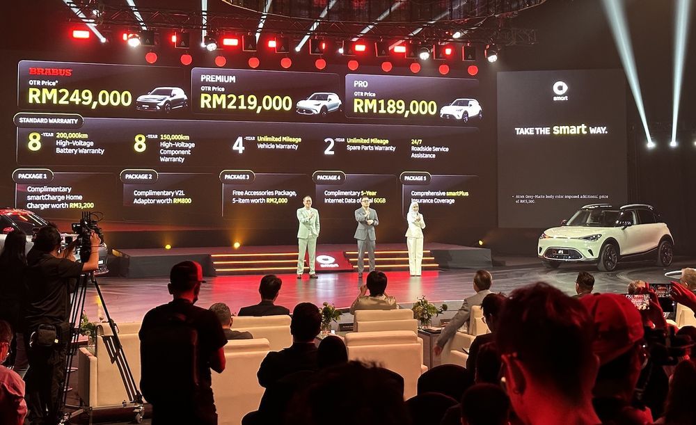 auto news, smart, #1, pro-net, proton, malaysia, launch, ev, brabus, geely, the smart #1 makes its official malaysian launch - 3 variants from rm189k to rm249k