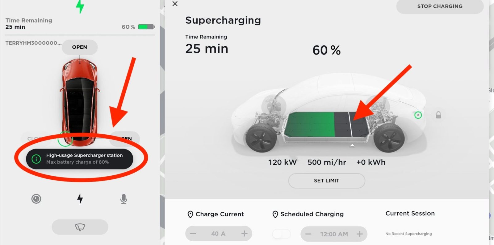 tesla launches supercharger congestion fee at $1 per min at 90% charge