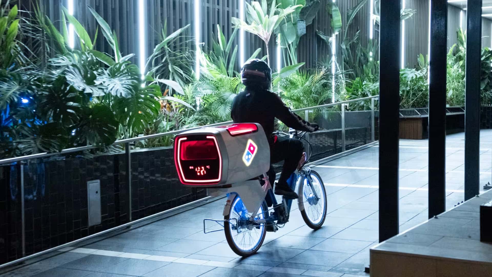 domino’s promises hot and fresh pizzas with new delivery e-bike