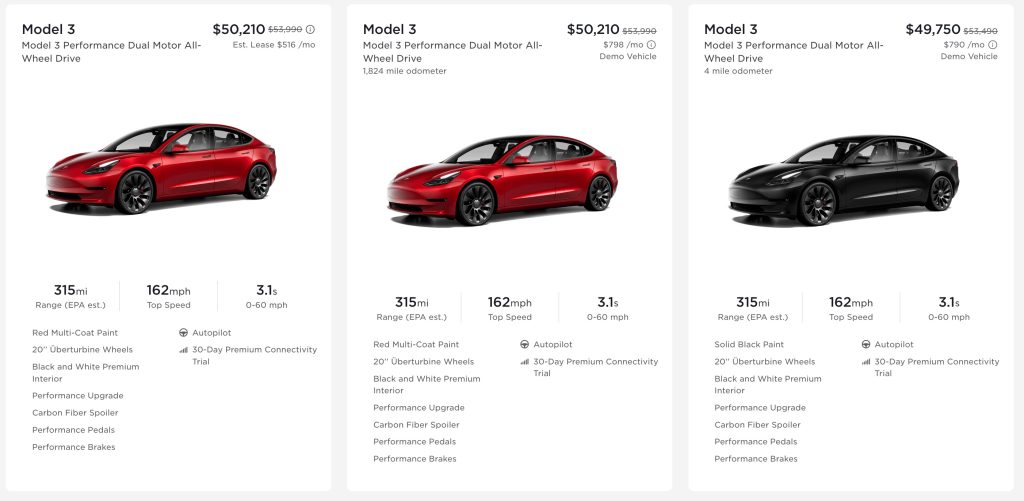 tesla (tsla) starts discounting new vehicles by $3,000 in end-of-quarter push