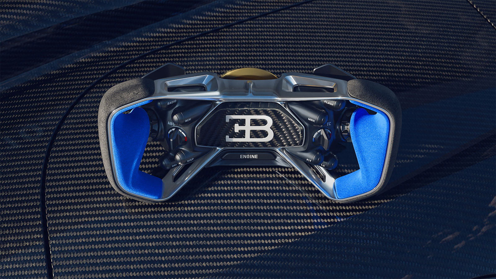 bugatti bolide has a track-optimised interior with an ‘x-theme’ design