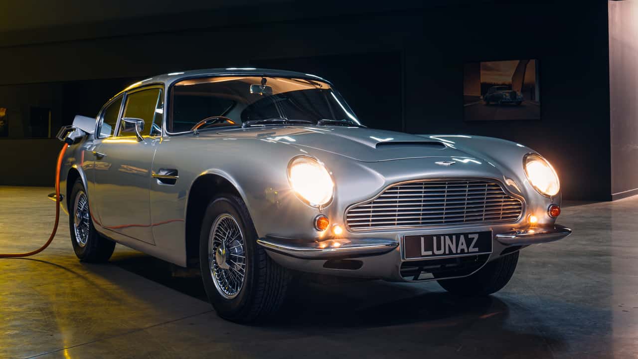 electric aston martin db6 has an interior made from discarded egg and nut shells