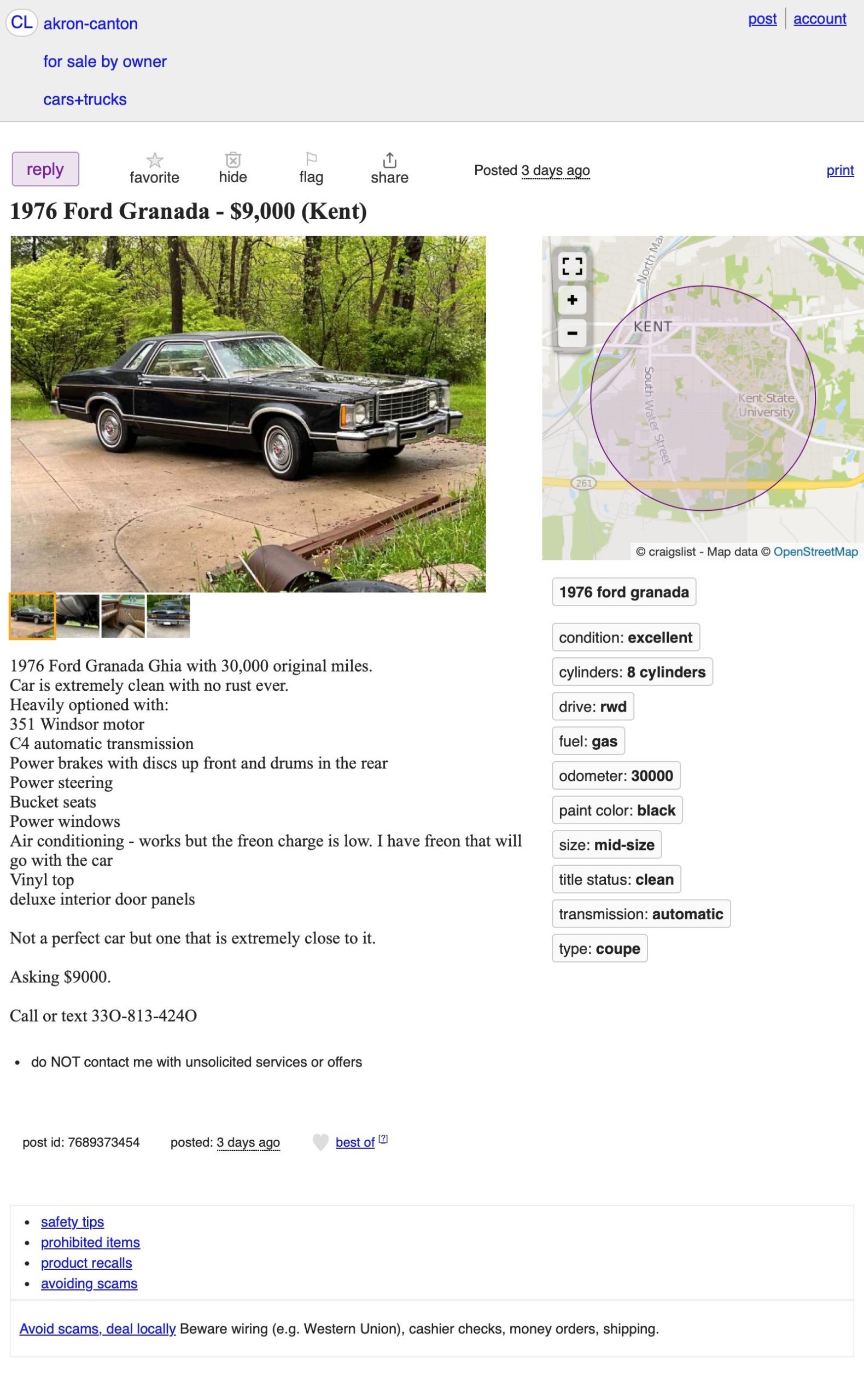 at $9,000, would this 1976 ford granada ghia put you back in black?