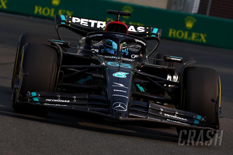 “big secrets!” - george russell jokes about mystery mercedes tests in abu dhabi