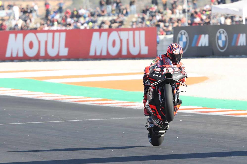 MotoGP Valencia: Maverick Vinales ends Ducati dominance with maiden Aprilia pole