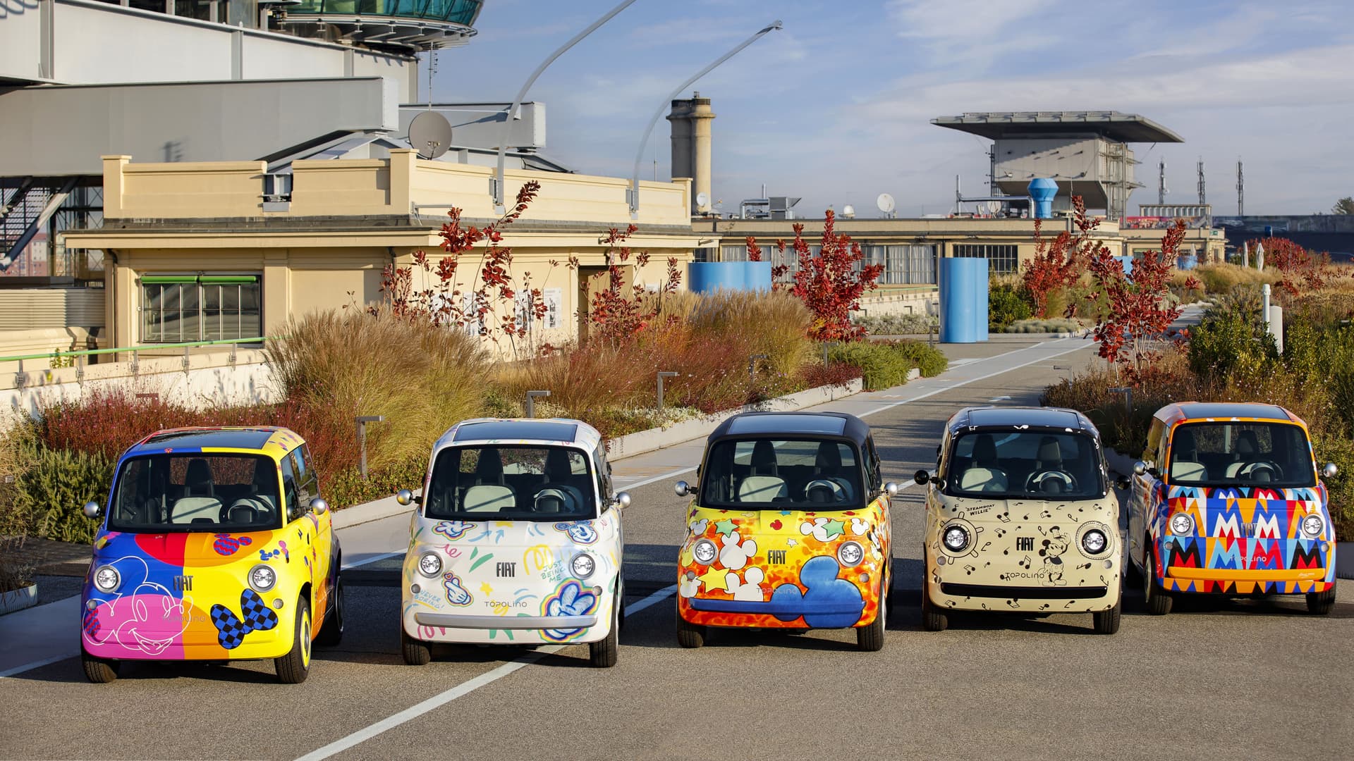 fiat topolino, disney, mickey mouse, fiat 500, , fiat, fiat 500, fiat topolino, ev, electric vehicles, disney, movies, here are five fiat topolinos wearing mickey mouse liveries