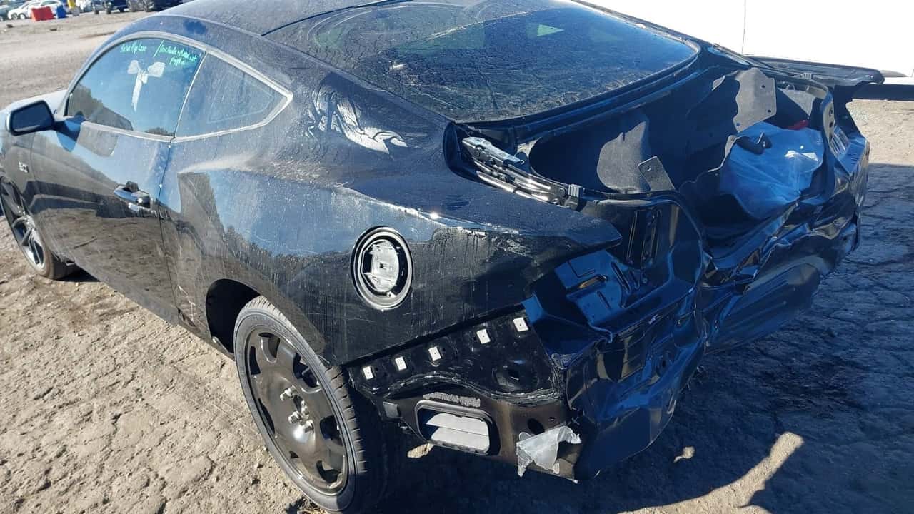 this 2024 ford mustang gt only survived 16 miles before being crashed