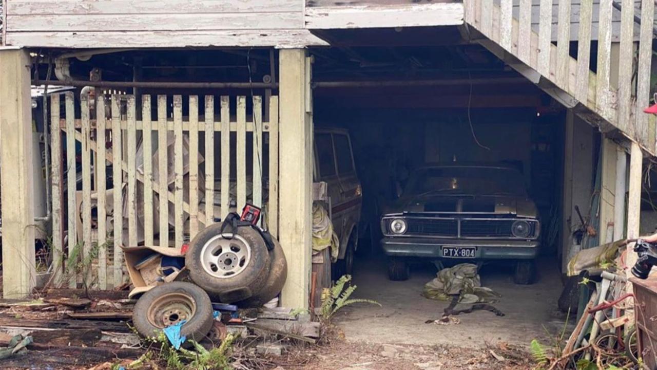 The classic car was parked under a Queenslander for nearly 50 years. Picture: Grays., Technology, Motoring, Motoring News, ‘1-of-1’ 1970 Ford XY Falcon GT sells for staggering price