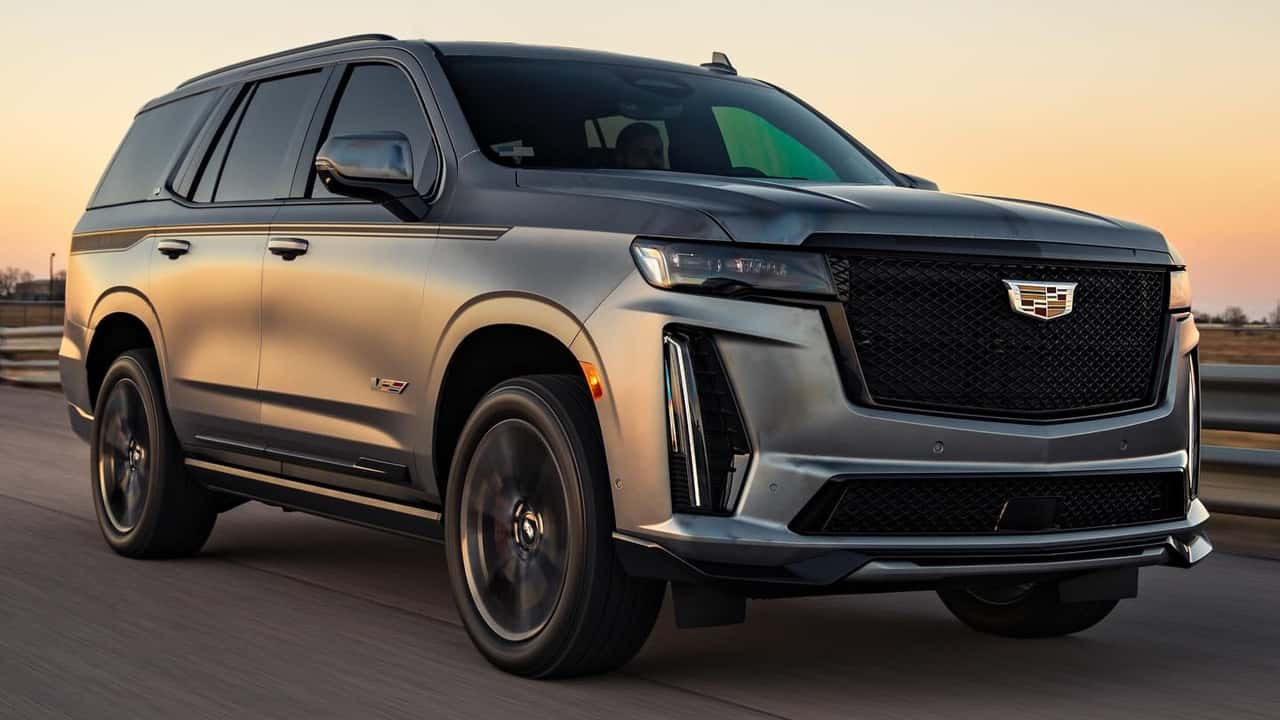 hennessey’s cadillac escalade-v with 1,005 hp is american excess