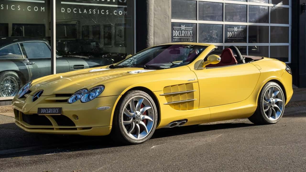 you can own this this 60-mile ronald mcdonald-themed mercedes slr roadster