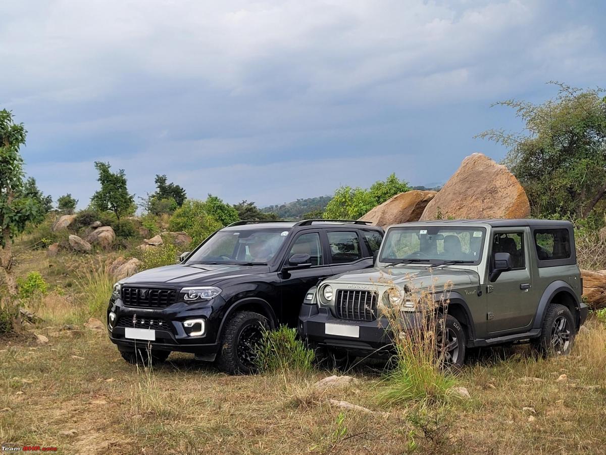 A gang of enthusiasts take their 4x4s on an evening off-road excursion, Indian, Member Content, Mahindra Thar, Mahindra Scorpio N, Maruti jimny, off-roading